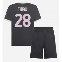 AC Milan Malick Thiaw #28 Kolmas Peliasu Lasten 2024-25 Lyhythihainen (+ Lyhyet housut)